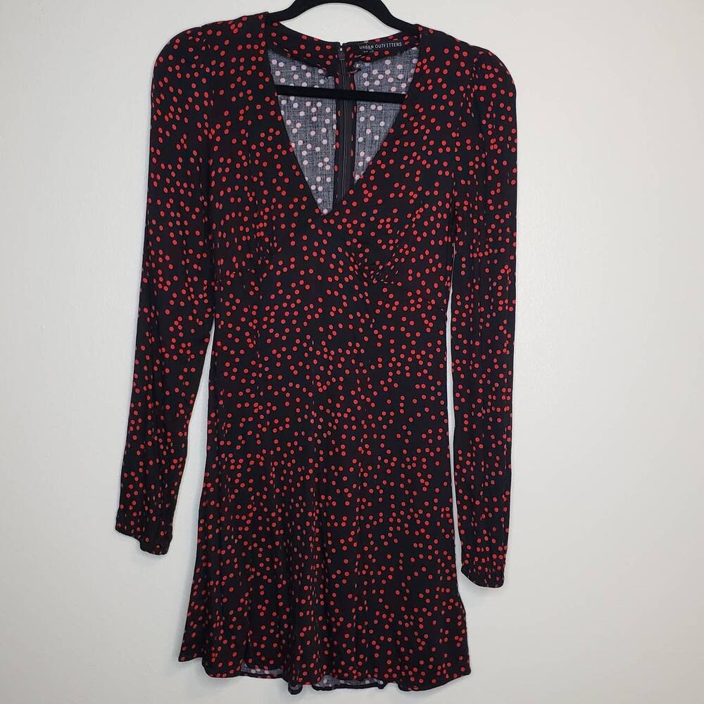 Urban Outfitters| Black and Red Polka Dot Dress